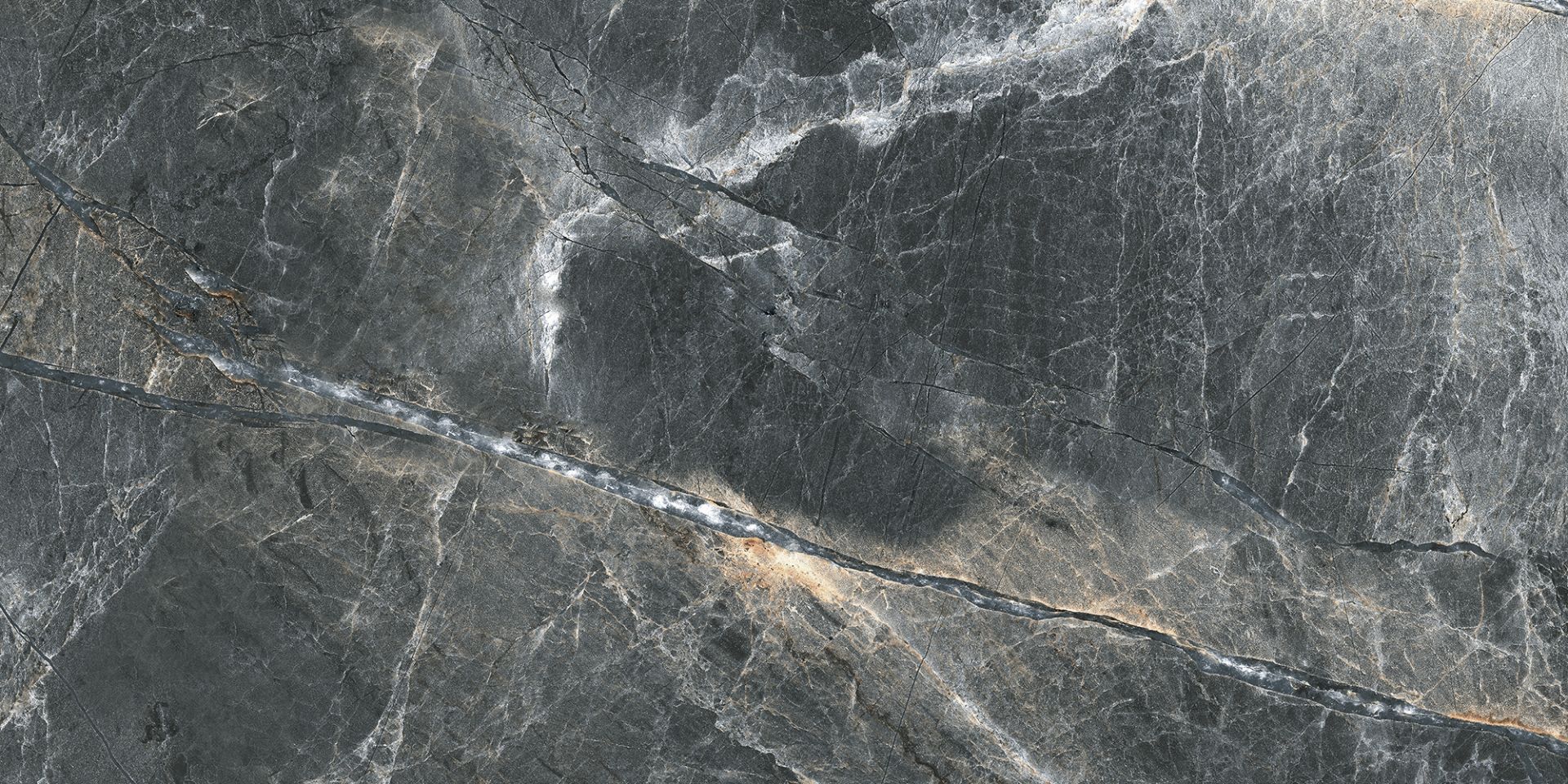 60x120 Vezuv Antrasit Full-Lappato Porselen Karo